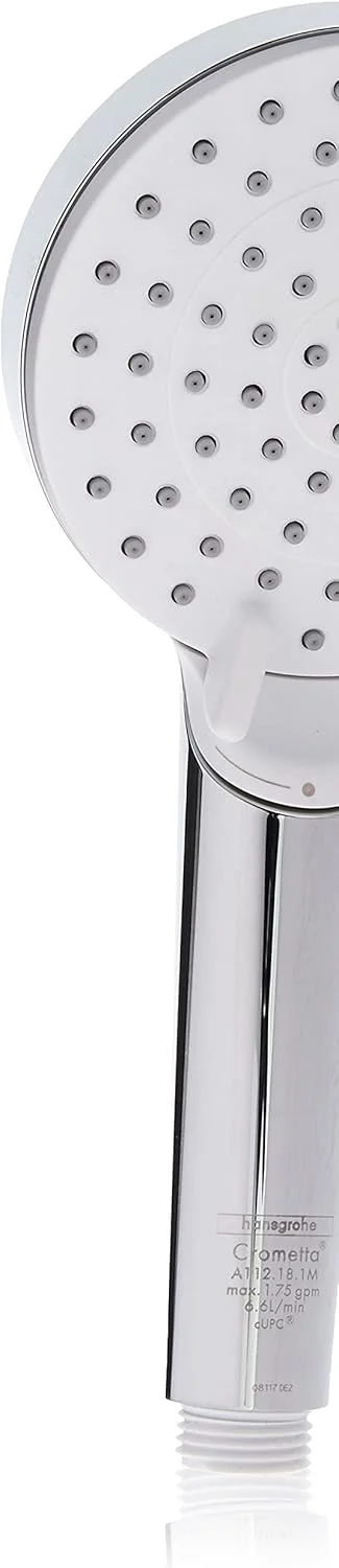 سردوش دستی هانسگروهه Crometta با جریان کم، 4 اینچ، مدرن، 2 حالته Vario-Jet (مناطق اسپری با شدت متغیر) مدل 26332401 سردوش دستی هانسگروهه Crometta با جریان کم، 4 اینچ، مدرن، 2 حالته Vario-Jet (مناطق اسپری با شدت متغیر) مدل 26332401