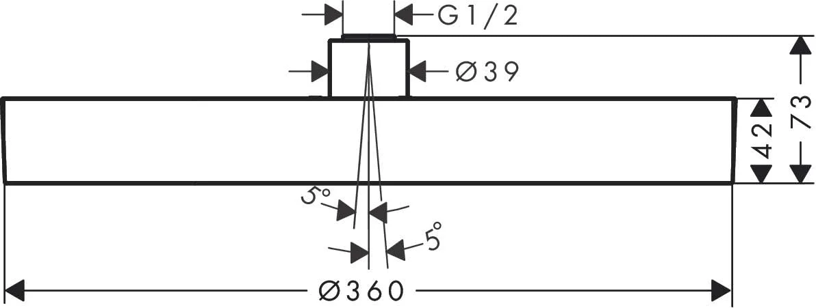 سردوش بارانی هانسگروهه Rainfinity 360 میلی متر گرد تک حالته برنز برس خورده سردوش بارانی هانسگروهه Rainfinity 360 میلی متر گرد تک حالته برنز برس خورده