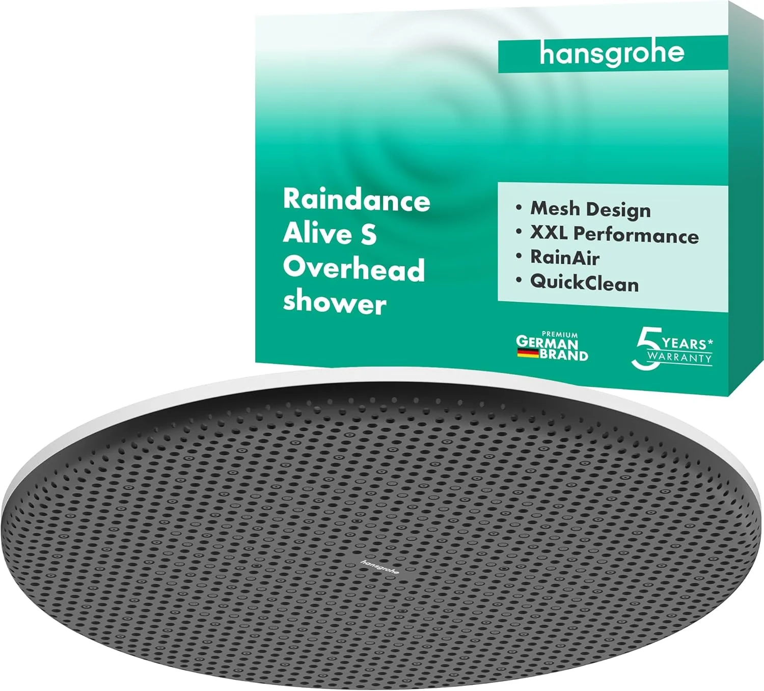 سردوش گرد هانسگروهه ریندنس آلایو S 24520700 (300 میلی متر)، دوش بارانی با 1 نوع جت برای نصب روی دیوار یا سقف، سردوش با عملکرد ضد رسوب، سفید مات سردوش گرد هانسگروهه ریندنس آلایو S 24520700 (300 میلی متر)، دوش بارانی با 1 نوع جت برای نصب روی دیوار یا سقف، سردوش با عملکرد ضد رسوب، سفید مات