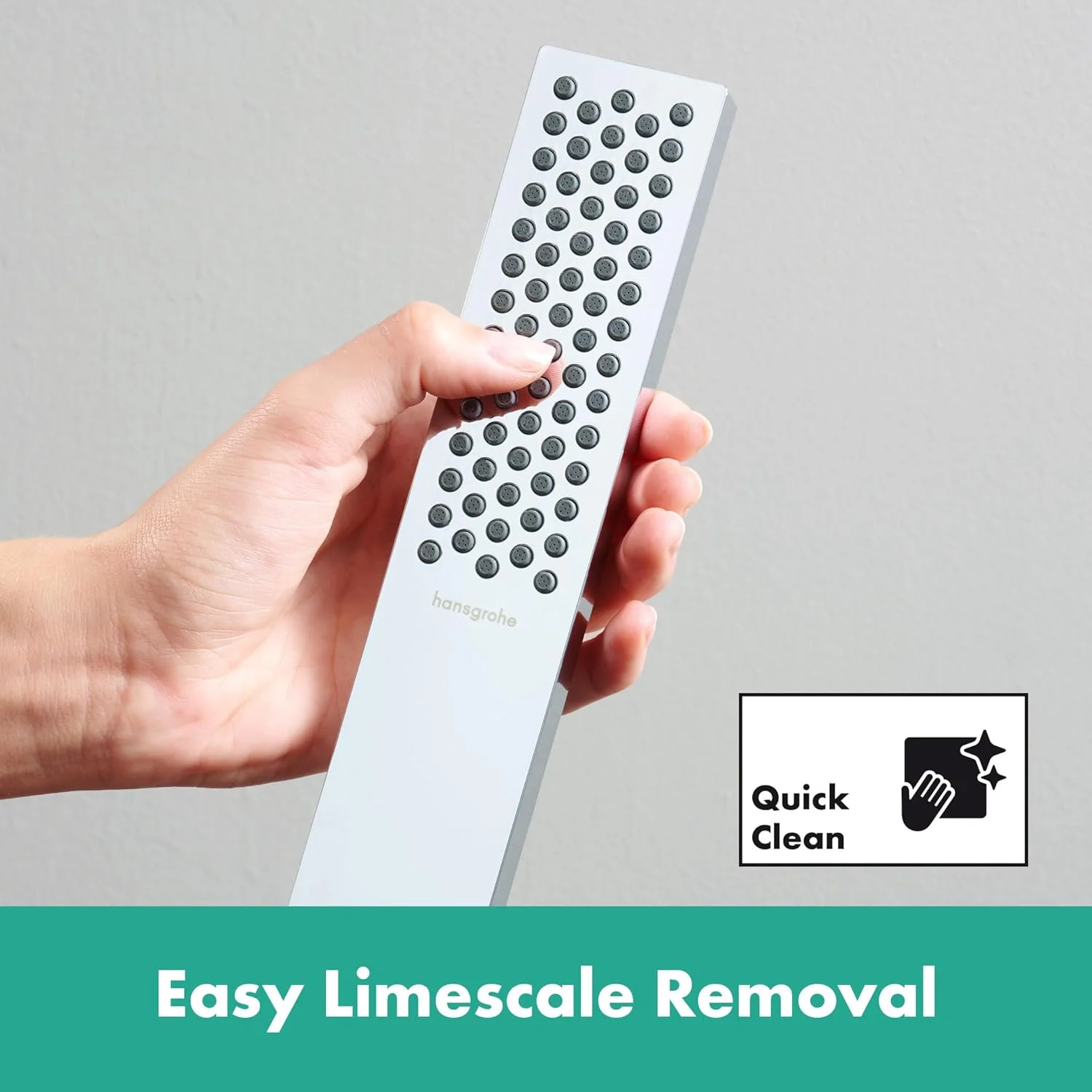 سردوش دستی مدرن هانسگروهه Pulsify E سایز 2 اینچ، تک حالته با تکنولوژی PowderRain، رنگ کروم، مدل 24322001 سردوش دستی مدرن هانسگروهه Pulsify E سایز 2 اینچ، تک حالته با تکنولوژی PowderRain، رنگ کروم، مدل 24322001