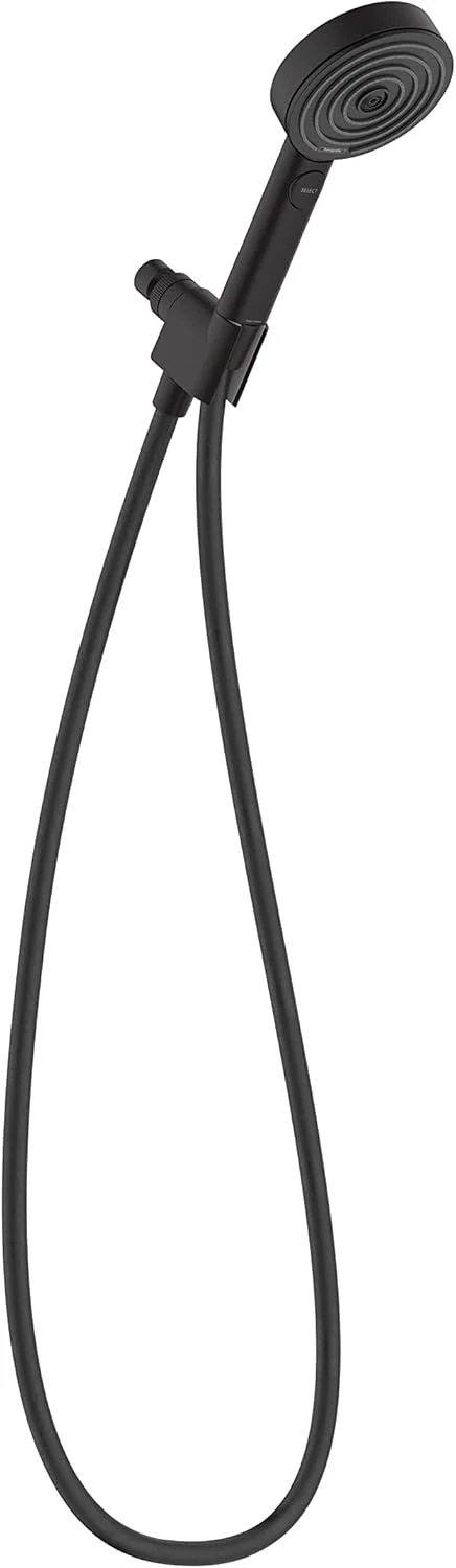 مجموعه دوش دستی 6 اینچی هانسگروهه مدل Pulsify با 3 حالت پاشش مدرن PowderRain، IntenseRain، ماساژ نبضی با QuickClean به همراه شلنگ، رنگ مشکی مات، 2.5 GPM، 04917670 مجموعه دوش دستی 6 اینچی هانسگروهه مدل Pulsify با 3 حالت پاشش مدرن PowderRain، IntenseRain، ماساژ نبضی با QuickClean به همراه شلنگ، رنگ مشکی مات، 2.5 GPM، 04917670