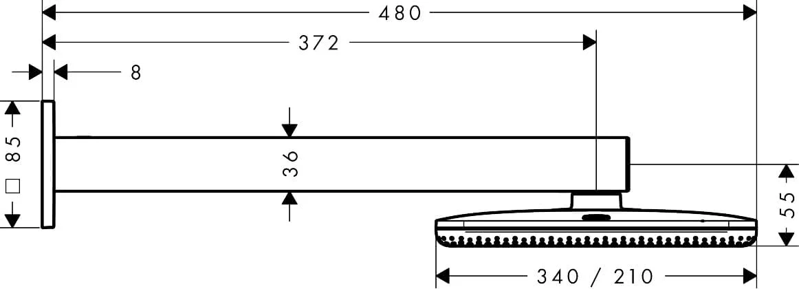 سردوش حمام هانسگروهه Raindance Alive Q 24550670 به همراه بازویی دوش 340 x 210 میلی متر، دوش بارانی با 2 نوع جت برای نصب دیواری، سردوش با عملکرد ضد رسوب، مشکی مات سردوش حمام هانسگروهه Raindance Alive Q 24550670 به همراه بازویی دوش 340 x 210 میلی متر، دوش بارانی با 2 نوع جت برای نصب دیواری، سردوش با عملکرد ضد رسوب، مشکی مات