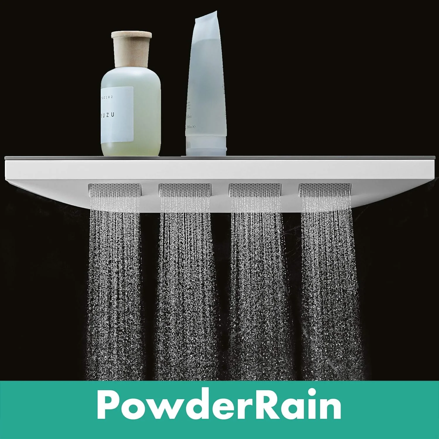 سردوش حمام هانسگروهه Rainfinity 500 میلی متر با 1 نوع جت و قفسه دوش سفید مات