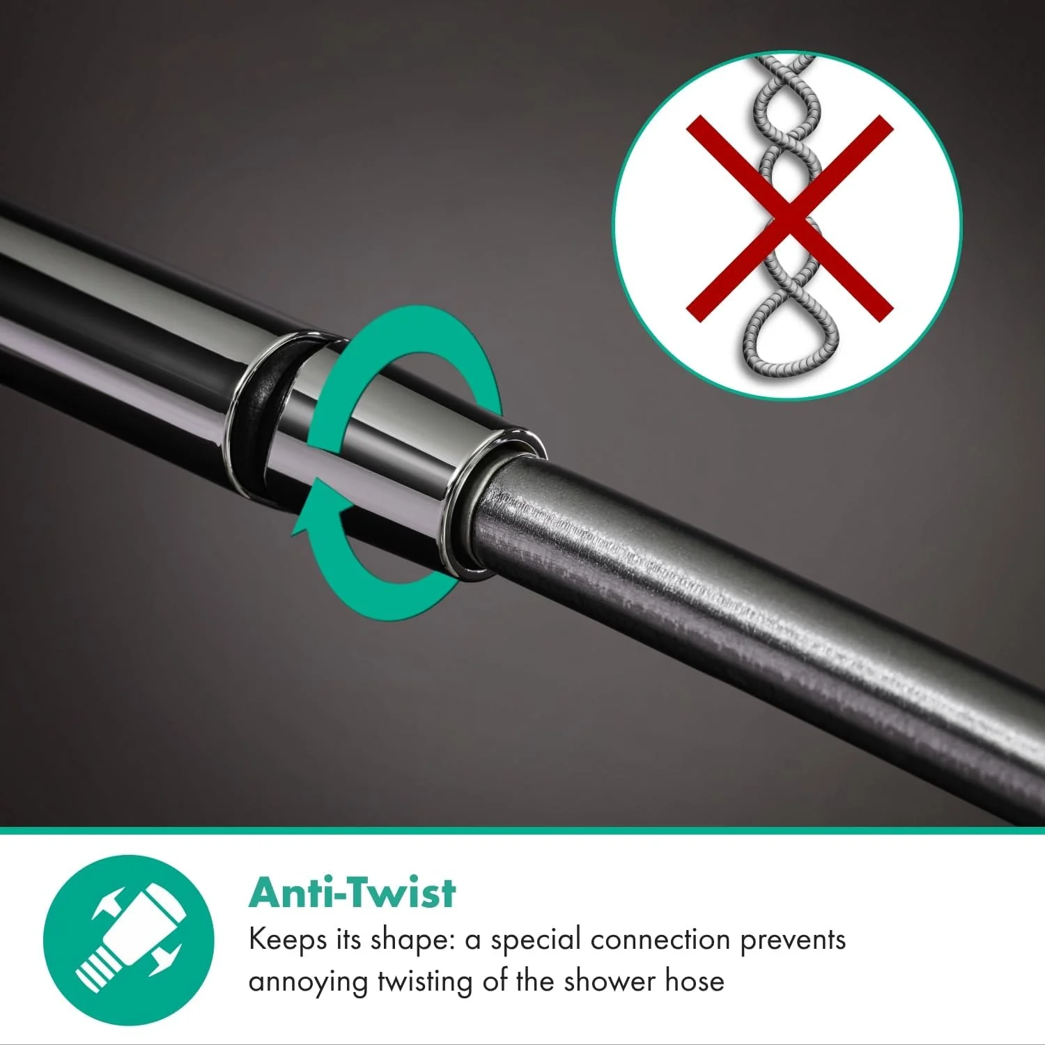 شلنگ دوش یونیورسال Hansgrohe Isiflex، طول 1.25 متر، بدون گره خوردگی، شلنگ سر دوش انعطاف پذیر ضد پیچ خوردگی، به همراه حلقه های آب بندی، کروم، 28272000 شلنگ دوش یونیورسال Hansgrohe Isiflex، طول 1.25 متر، بدون گره خوردگی، شلنگ سر دوش انعطاف پذیر ضد پیچ خوردگی، به همراه حلقه های آب بندی، کروم، 28272000