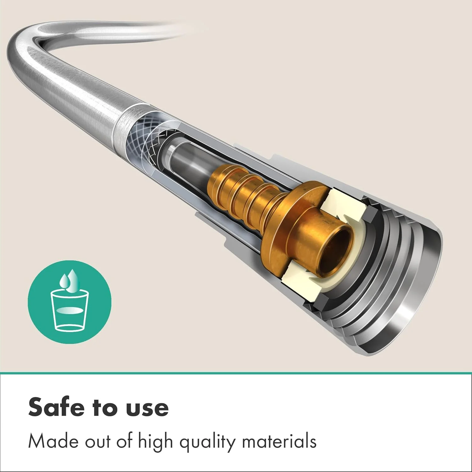 شلنگ دوش یونیورسال Hansgrohe Isiflex، طول 1.25 متر، بدون گره خوردگی، شلنگ سر دوش انعطاف پذیر ضد پیچ خوردگی، به همراه حلقه های آب بندی، کروم، 28272000 شلنگ دوش یونیورسال Hansgrohe Isiflex، طول 1.25 متر، بدون گره خوردگی، شلنگ سر دوش انعطاف پذیر ضد پیچ خوردگی، به همراه حلقه های آب بندی، کروم، 28272000