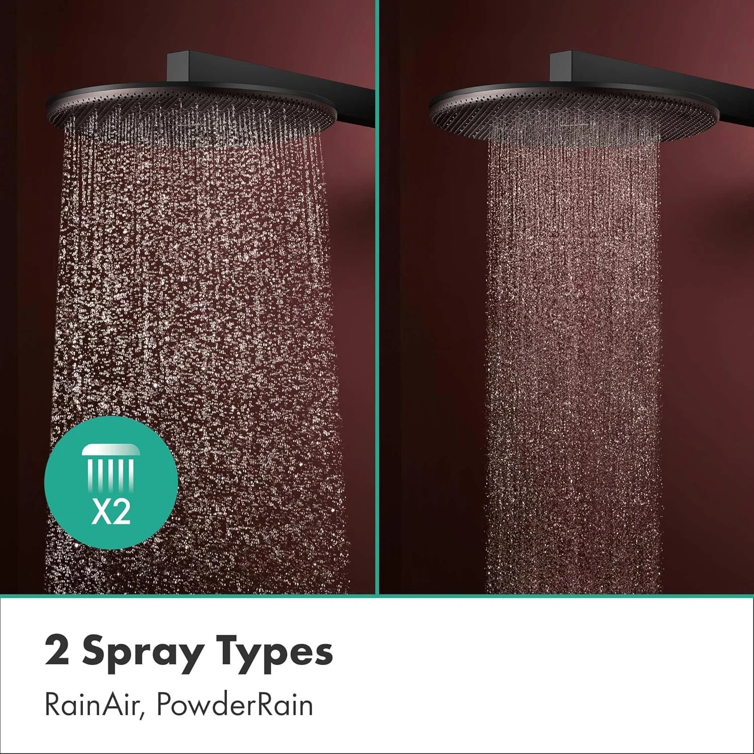 سردوش دوش حمام صرفه جویی در آب هانسگروهه Raindance Alive S 24541670 (EcoSmart) به همراه بازوی دوش / دوش بارانی با 2 نوع جت برای نصب دیواری، سردوش دوش، عملکرد ضد رسوب، مشکی مات سردوش دوش حمام صرفه جویی در آب هانسگروهه Raindance Alive S 24541670 (EcoSmart) به همراه بازوی دوش / دوش بارانی با 2 نوع جت برای نصب دیواری، سردوش دوش، عملکرد ضد رسوب، مشکی مات