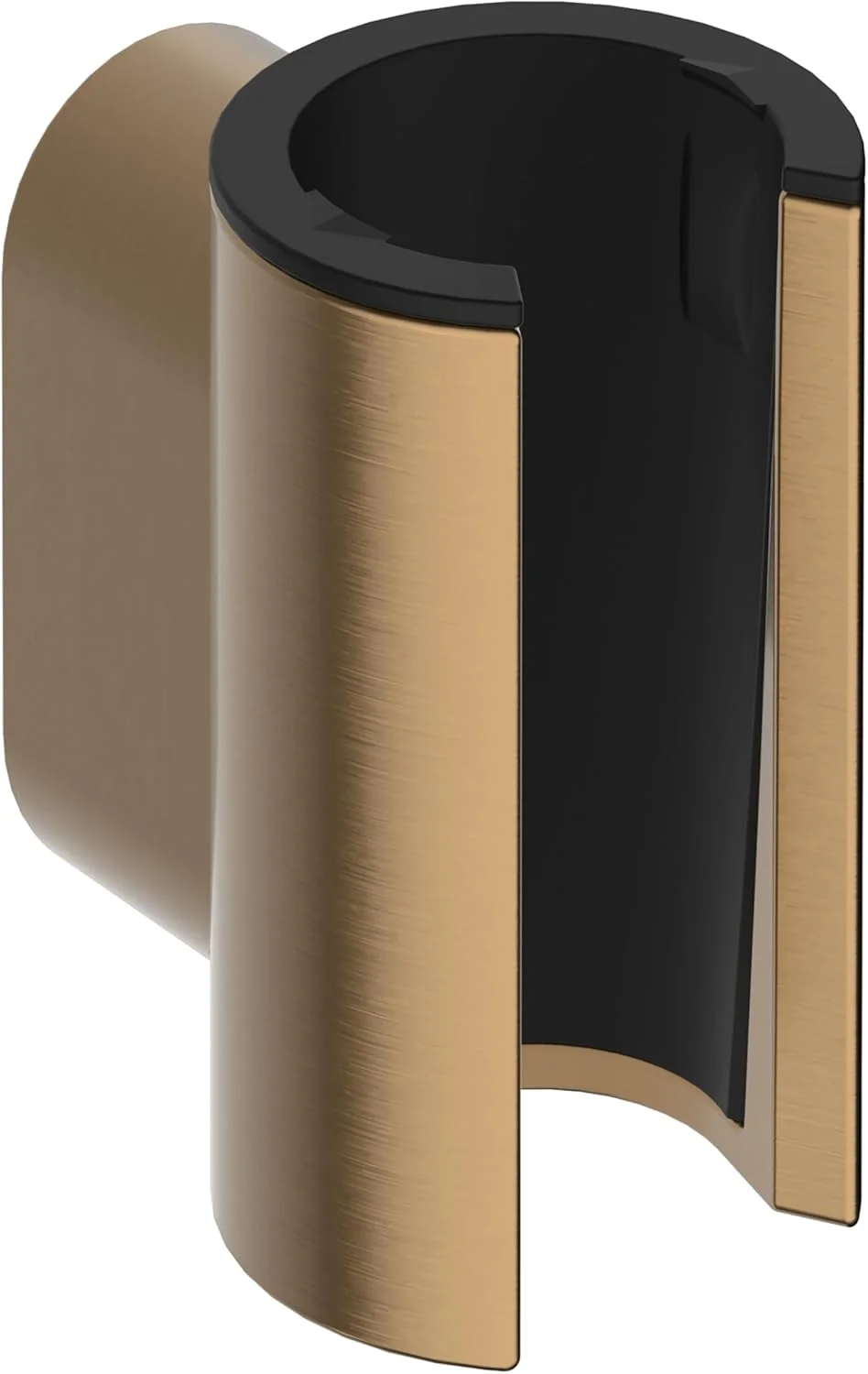 نگهدارنده گوشی دوش هانسگروهه مدل Porter Fine 28885140 برای شلنگ های دوش با مهره مخروطی، نگهدارنده گوشی دستی، برنز برس خورده