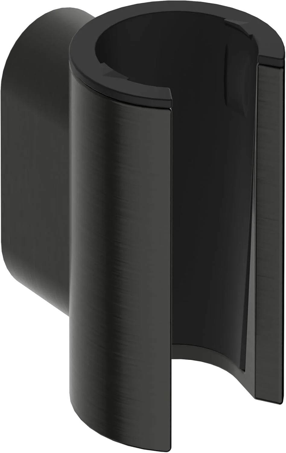 نگهدارنده گوشی دوش هانسگروهه Porter Fine 28885340 برای شلنگ های دوش با مهره مخروطی، نگهدارنده دوش دستی، کروم مشکی برس خورده