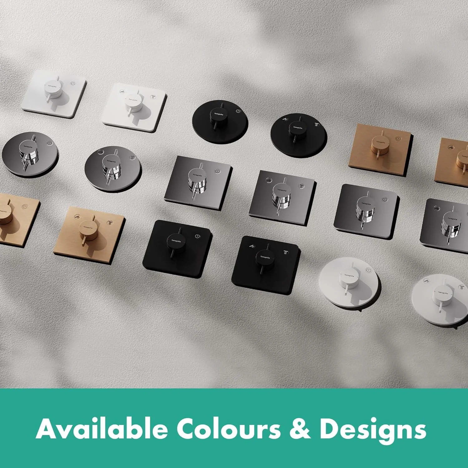 شیر دوش توکار هانسگروهه DuoTurn E برای 2 مصرف کننده، شیر اهرمی تکی مربعی برای iBox Universal 2، کروم شیر دوش توکار هانسگروهه DuoTurn E برای 2 مصرف کننده، شیر اهرمی تکی مربعی برای iBox Universal 2، کروم