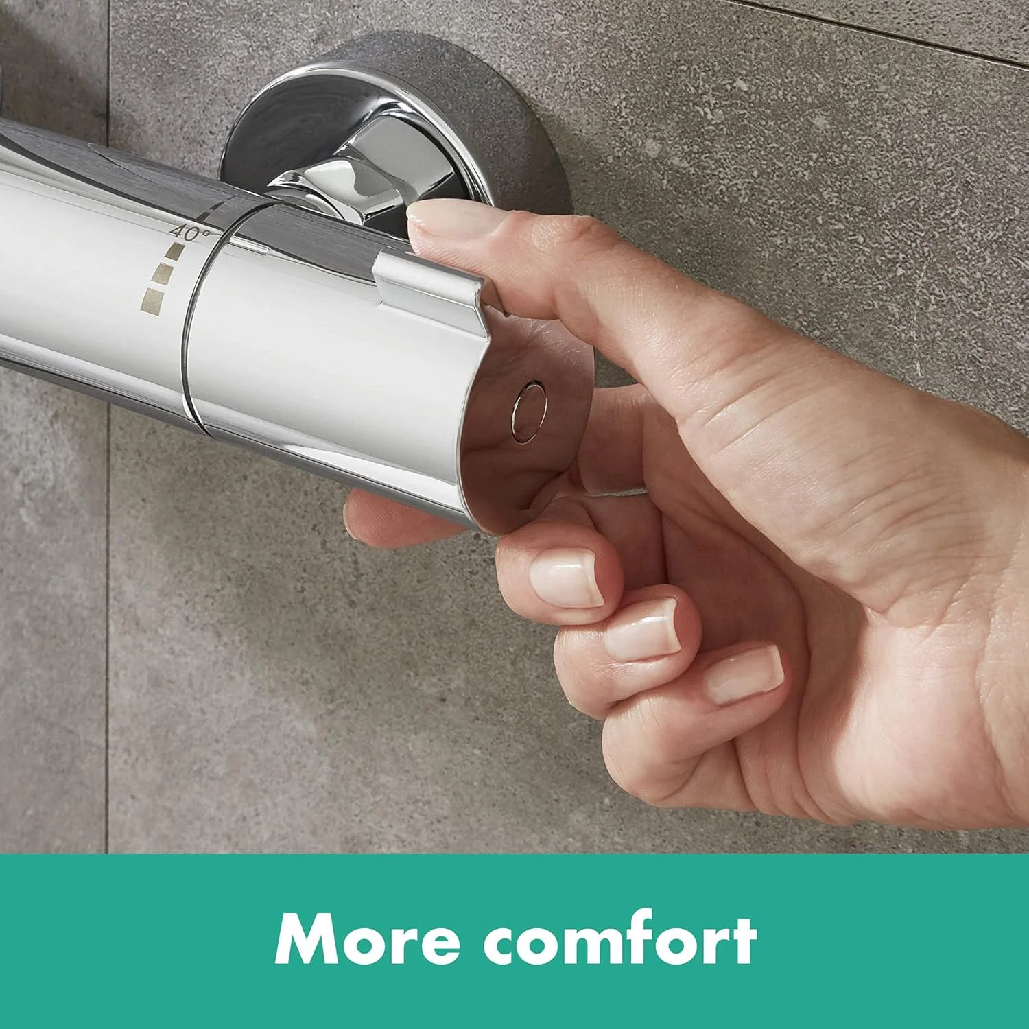 ترموستات دوش روکار Hansgrohe Ecostat 1001 CL، شیر دوش با توقف ایمنی در دمای 40 درجه سانتیگراد، شیر مخلوط کن برای 1 عملکرد، کروم، 13211000 ترموستات دوش روکار Hansgrohe Ecostat 1001 CL، شیر دوش با توقف ایمنی در دمای 40 درجه سانتیگراد، شیر مخلوط کن برای 1 عملکرد، کروم، 13211000