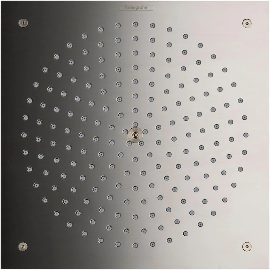 سردوش حمام هانسگروهه Raindance 10 اینچی مدرن ممتاز تک حالته RainAir با فناوری Airpower و QuickClean با روکش نیکل برس خورده، 26481821، متوسط