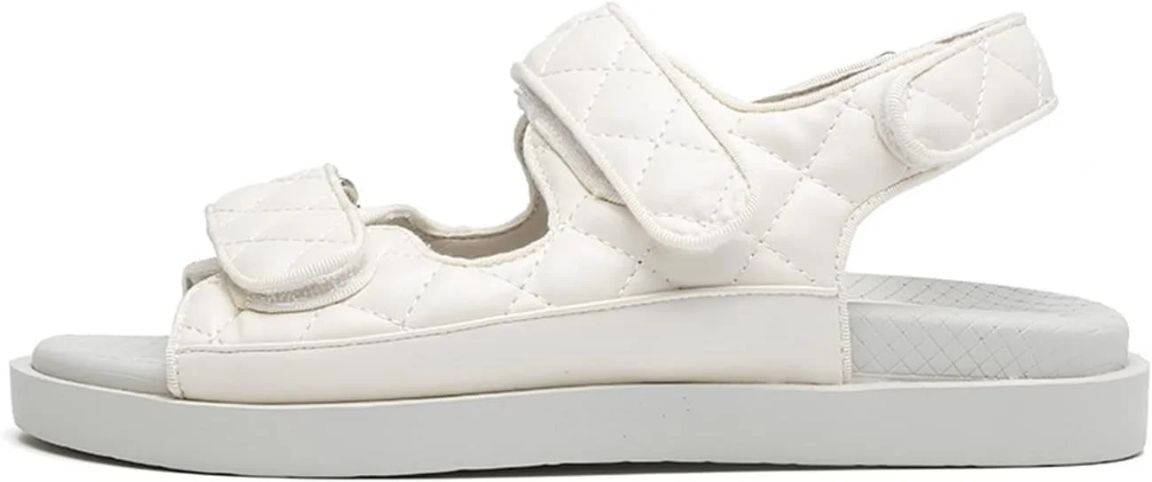 صندل زنانه، صندل تخت زنانه، کفش پلتفرم توری، صندل راحت زیره نرم زنانه (36)