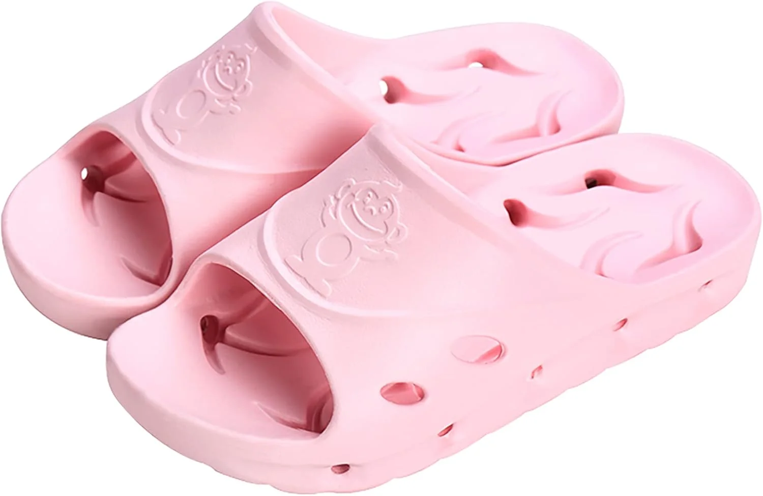 صندل دوش BAI HOU پسرانه و دخترانه، صندل های اسلاید، کفش های آبی بچه گانه، دمپایی های ساحلی/استخری با سوراخ های تخلیه، دمپایی های ضد لغزش حمام، دمپایی های نرم با نوک باز، پلتفرم EVA