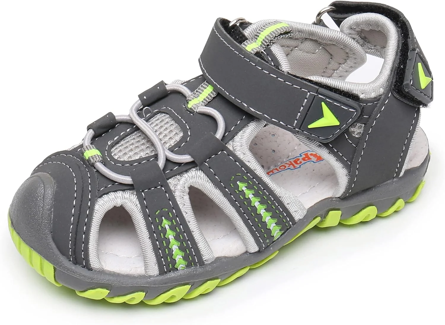 صندل های تابستانی دخترانه آپاکووا با پنجه بسته و کفی نرم و پشتیبانی از قوس پا (مناسب کودکان نوپا/کودکان کوچک)