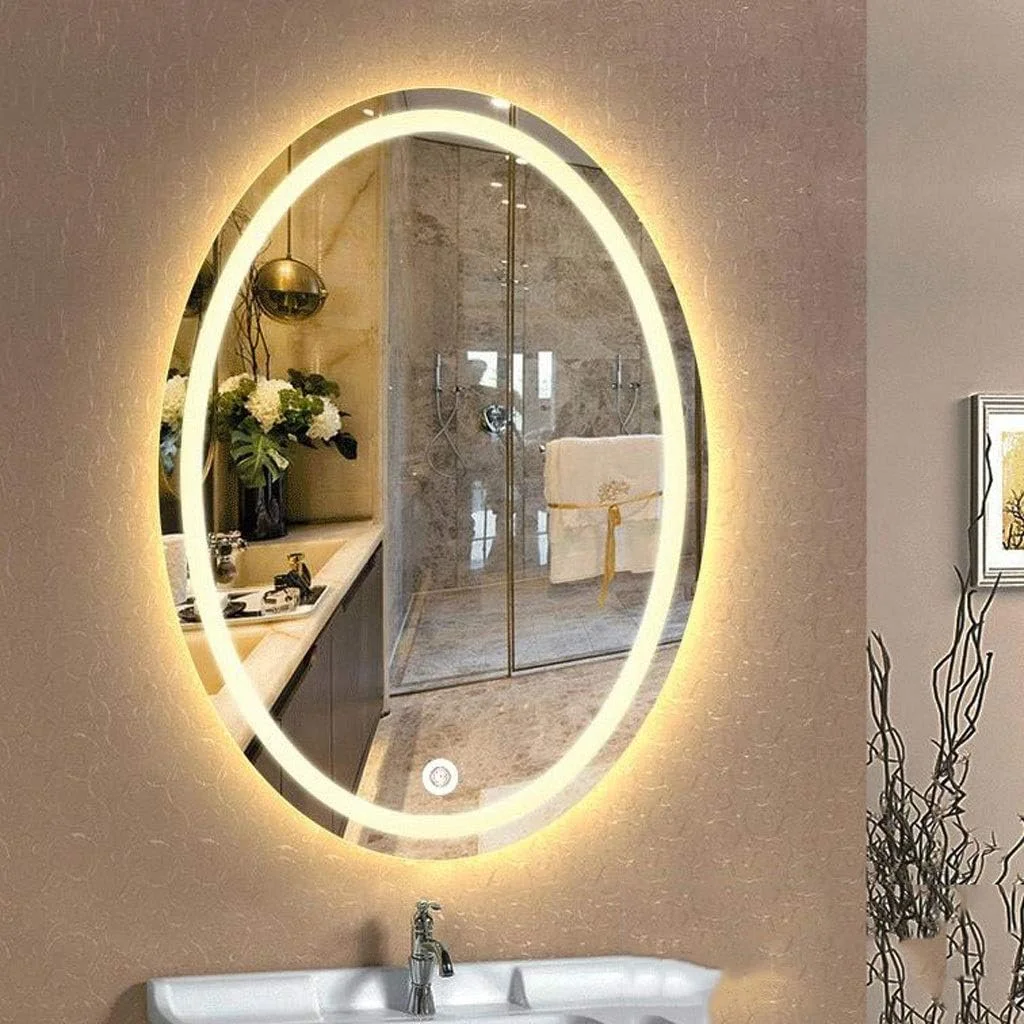 آینه حمام ال ای دی با نور پس زمینه و پد ضد بخار، مناسب برای اصلاح، آرایش، اتاق خواب، نشیمن، راهرو و هر اتاق | کد کالا: LJW-476 (نور گرم) آینه حمام ال ای دی با نور پس زمینه و پد ضد بخار، مناسب برای اصلاح، آرایش، اتاق خواب، نشیمن، راهرو و هر اتاق | کد کالا: LJW-476 (نور گرم)