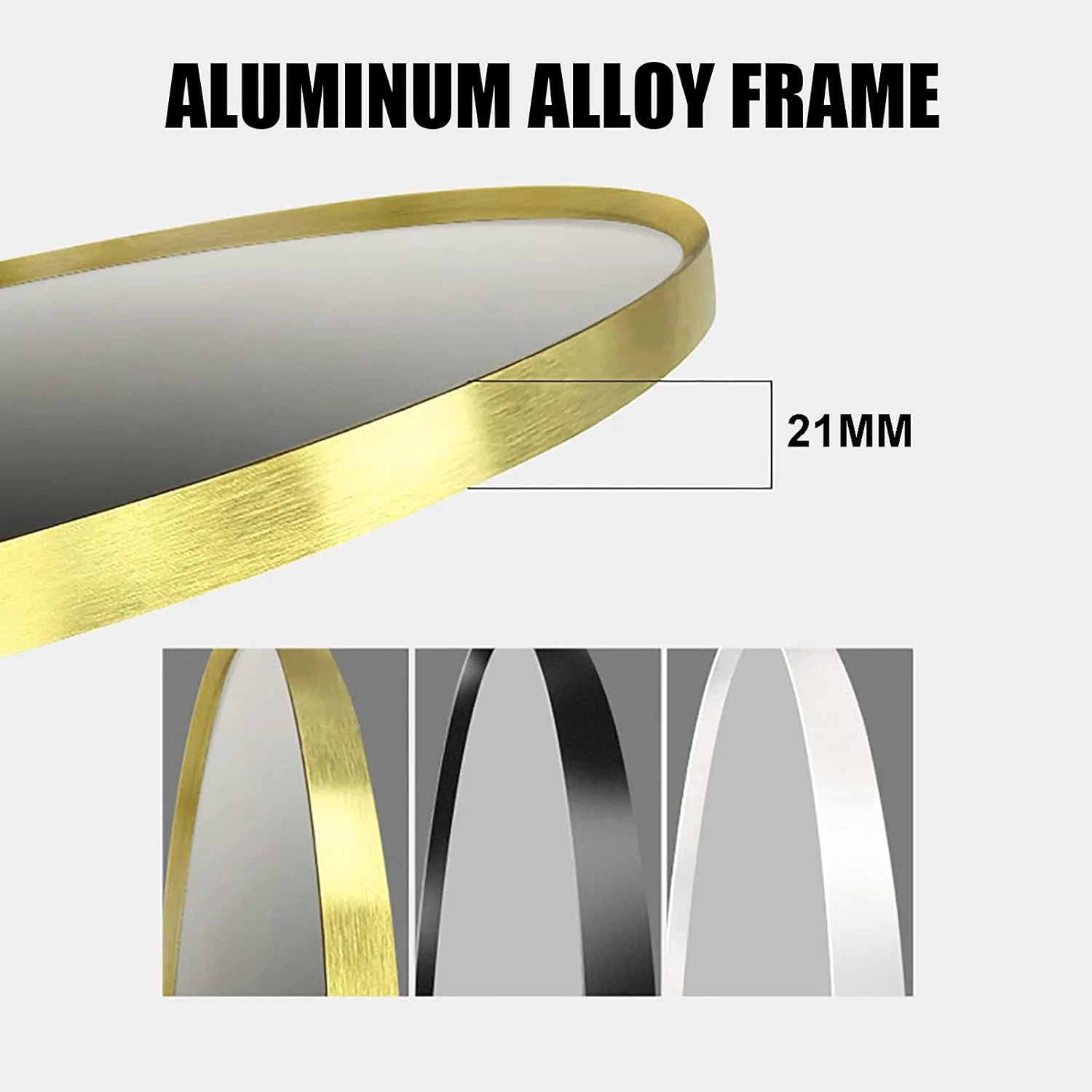 آینه گرد حمام با نور ال ای دی قابل تنظیم و قاب آلیاژ آلومینیوم، آینه آرایش دیواری، آینه اصلاح، اندازه: Φ60/70/80 سانتی متر (ال ای دی با قاب مشکی + ضد بخار) دو برابر راحتی آینه گرد حمام با نور ال ای دی قابل تنظیم و قاب آلیاژ آلومینیوم، آینه آرایش دیواری، آینه اصلاح، اندازه: Φ60/70/80 سانتی متر (ال ای دی با قاب مشکی + ضد بخار) دو برابر راحتی