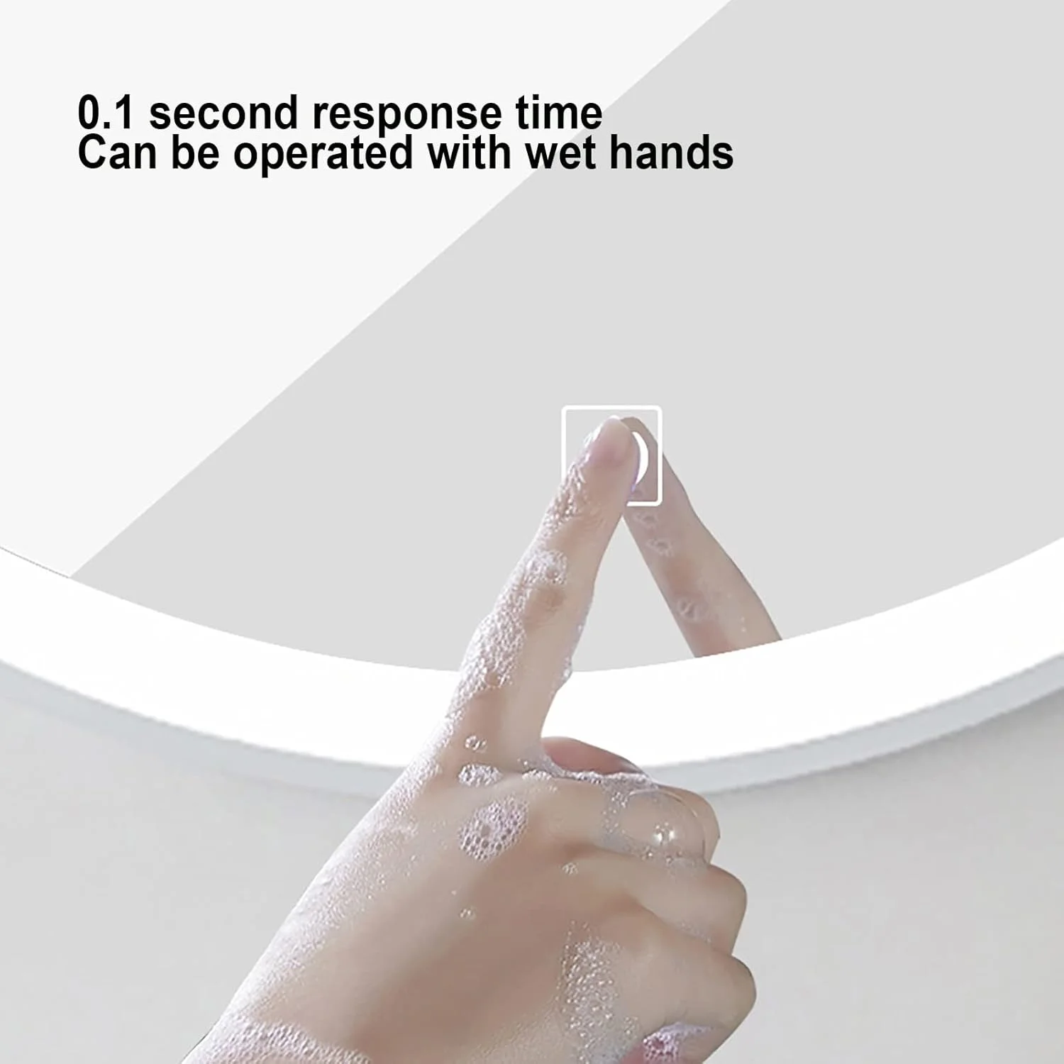 آینه گرد حمام با چراغ، حسگر لمسی، نور ال ای دی سفید سرد، آینه دیواری روشن با قاب آلیاژ آلومینیوم و قفسه، ضد گرد و غبار و ضد آب IP44 (قاب سفید + ضد بخار) دو برابر آینه گرد حمام با چراغ، حسگر لمسی، نور ال ای دی سفید سرد، آینه دیواری روشن با قاب آلیاژ آلومینیوم و قفسه، ضد گرد و غبار و ضد آب IP44 (قاب سفید + ضد بخار) دو برابر