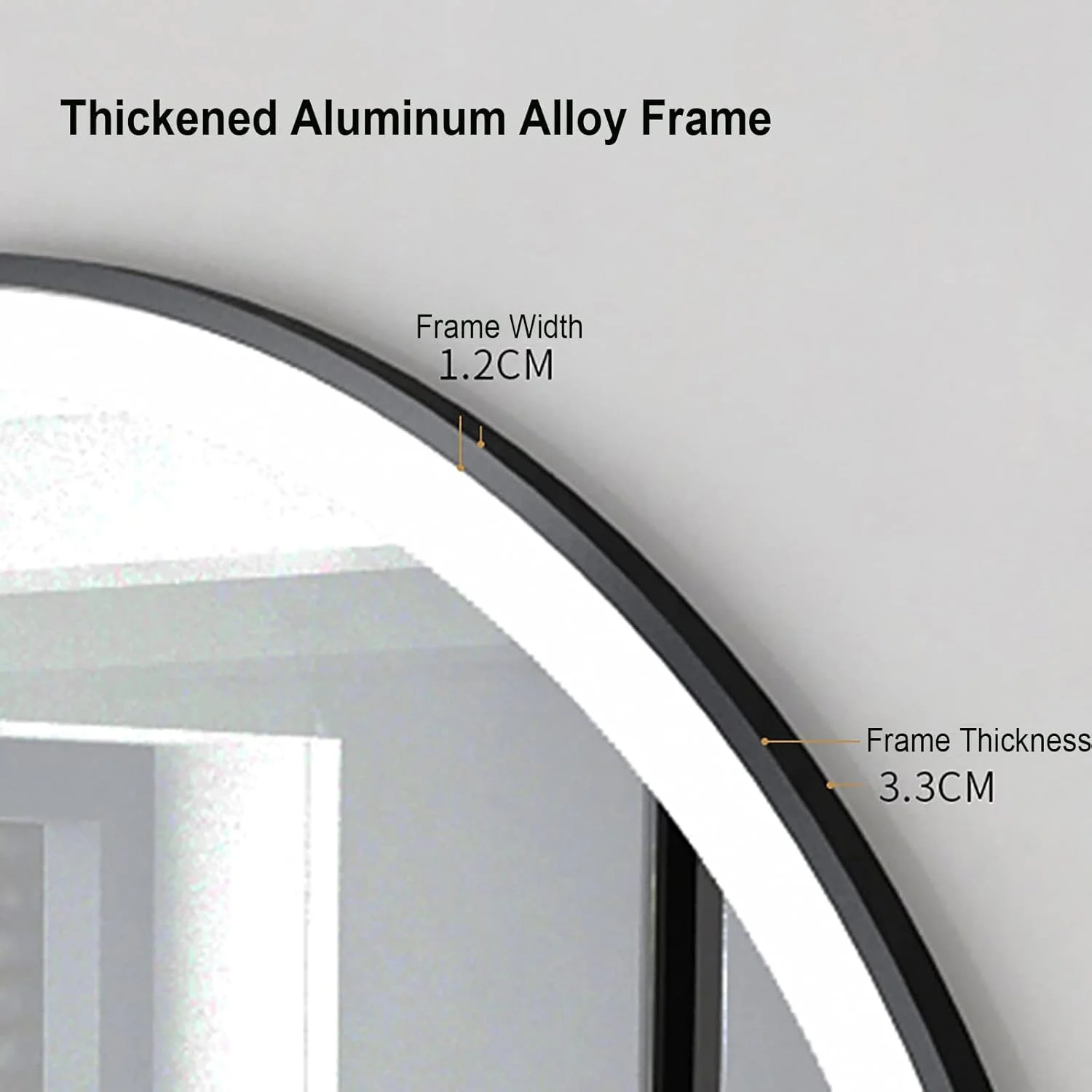 آینه گرد حمام با چراغ، حسگر لمسی، نور ال ای دی سفید سرد، آینه دیواری روشن با قاب آلیاژ آلومینیوم و قفسه، ضد گرد و غبار و ضد آب IP44 (قاب سفید + ضد بخار) دو برابر آینه گرد حمام با چراغ، حسگر لمسی، نور ال ای دی سفید سرد، آینه دیواری روشن با قاب آلیاژ آلومینیوم و قفسه، ضد گرد و غبار و ضد آب IP44 (قاب سفید + ضد بخار) دو برابر