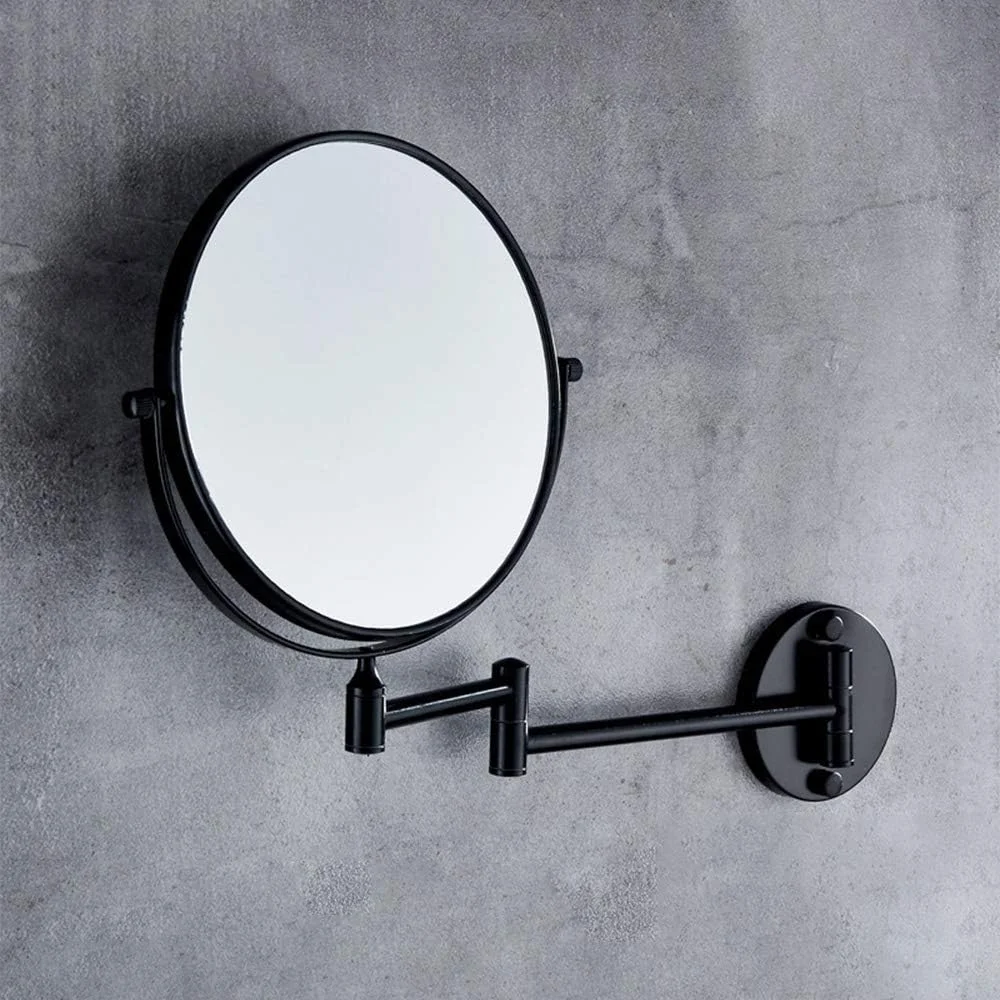 آینه گرد دو طرفه آفوگاتو 8 اینچی با بزرگنمایی 3 برابر، تاشو و چرخان 360 درجه، بدون نیاز به سوراخکاری، آینه آرایشی و اصلاح چرخشی دیواری مناسب حمام (مشکی) آینه گرد دو طرفه آفوگاتو 8 اینچی با بزرگنمایی 3 برابر، تاشو و چرخان 360 درجه، بدون نیاز به سوراخکاری، آینه آرایشی و اصلاح چرخشی دیواری مناسب حمام (مشکی)