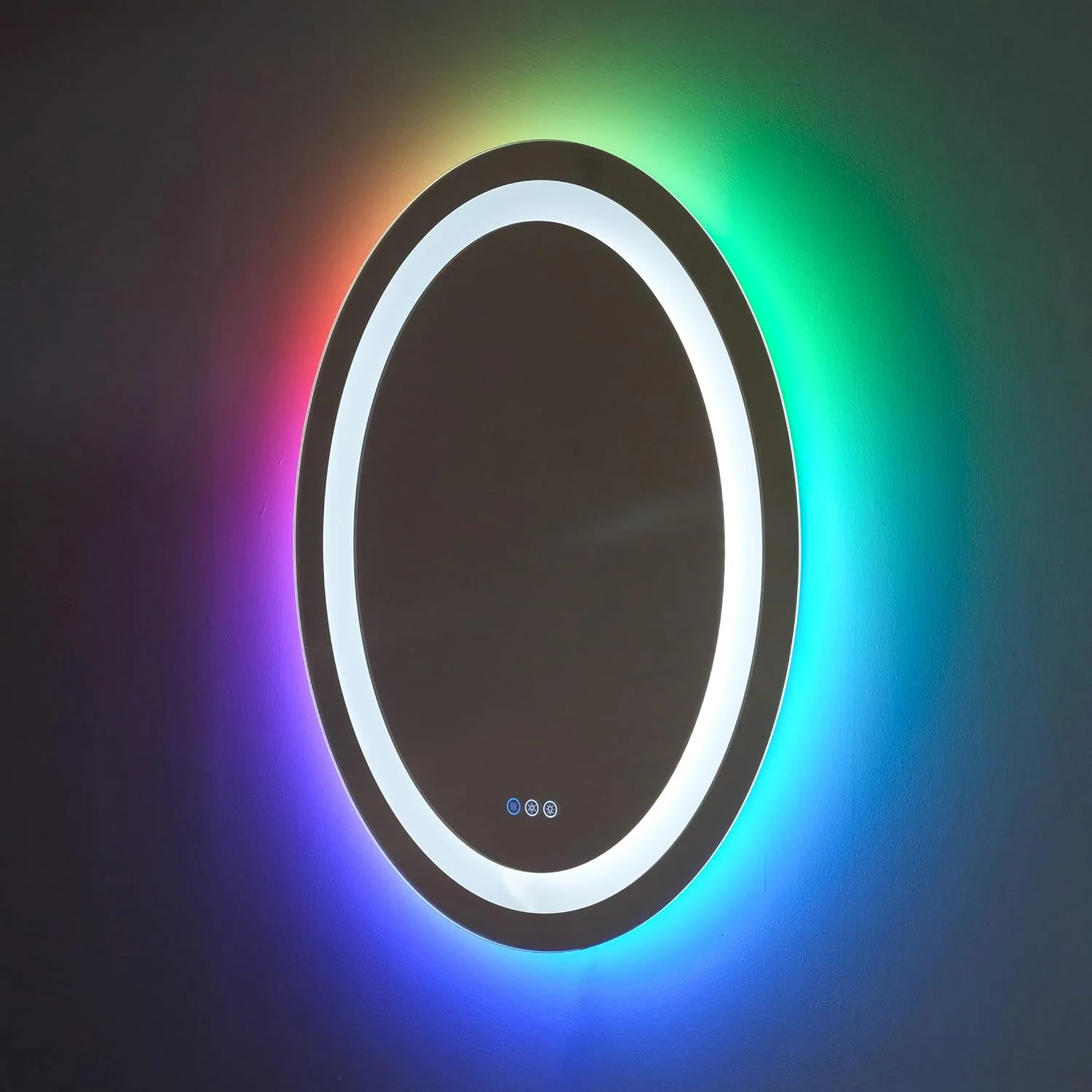 آینه دیواری بیضی شکل ال ای دی ضد بخار مناسب روشویی حمام مدل AKDY ABM01O با ابعاد 61 سانتی متر عرض و 81 سانتی متر ارتفاع آینه دیواری بیضی شکل ال ای دی ضد بخار مناسب روشویی حمام مدل AKDY ABM01O با ابعاد 61 سانتی متر عرض و 81 سانتی متر ارتفاع