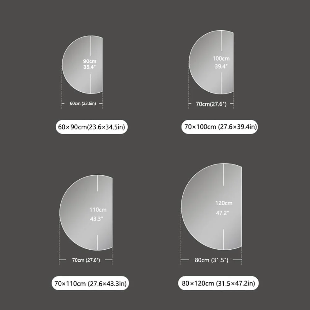 آینه حمام ضد بخار، آینه دیواری LED با قابلیت تنظیم نور و سه رنگ با کلید لمسی - آینه آرایش هوشمند مدرن برای دکور (برش چپ 80x120 سانتی متر) آینه حمام ضد بخار، آینه دیواری LED با قابلیت تنظیم نور و سه رنگ با کلید لمسی - آینه آرایش هوشمند مدرن برای دکور (برش چپ 80x120 سانتی متر)