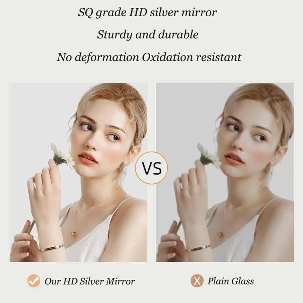 آینه دیواری ضد بخار، آینه حمام با نور سه رنگ و قابلیت تنظیم نور - آینه اتاق خواب نیمه ماه، آینه آرایشی شیشه ای سکوریت، آینه بدون قاب با نور پس زمینه (برش سمت چپ، 99 سانتی متر طول * 51 سانتی متر عرض) آینه دیواری ضد بخار، آینه حمام با نور سه رنگ و قابلیت تنظیم نور - آینه اتاق خواب نیمه ماه، آینه آرایشی شیشه ای سکوریت، آینه بدون قاب با نور پس زمینه (برش سمت چپ، 99 سانتی متر طول * 51 سانتی متر عرض)