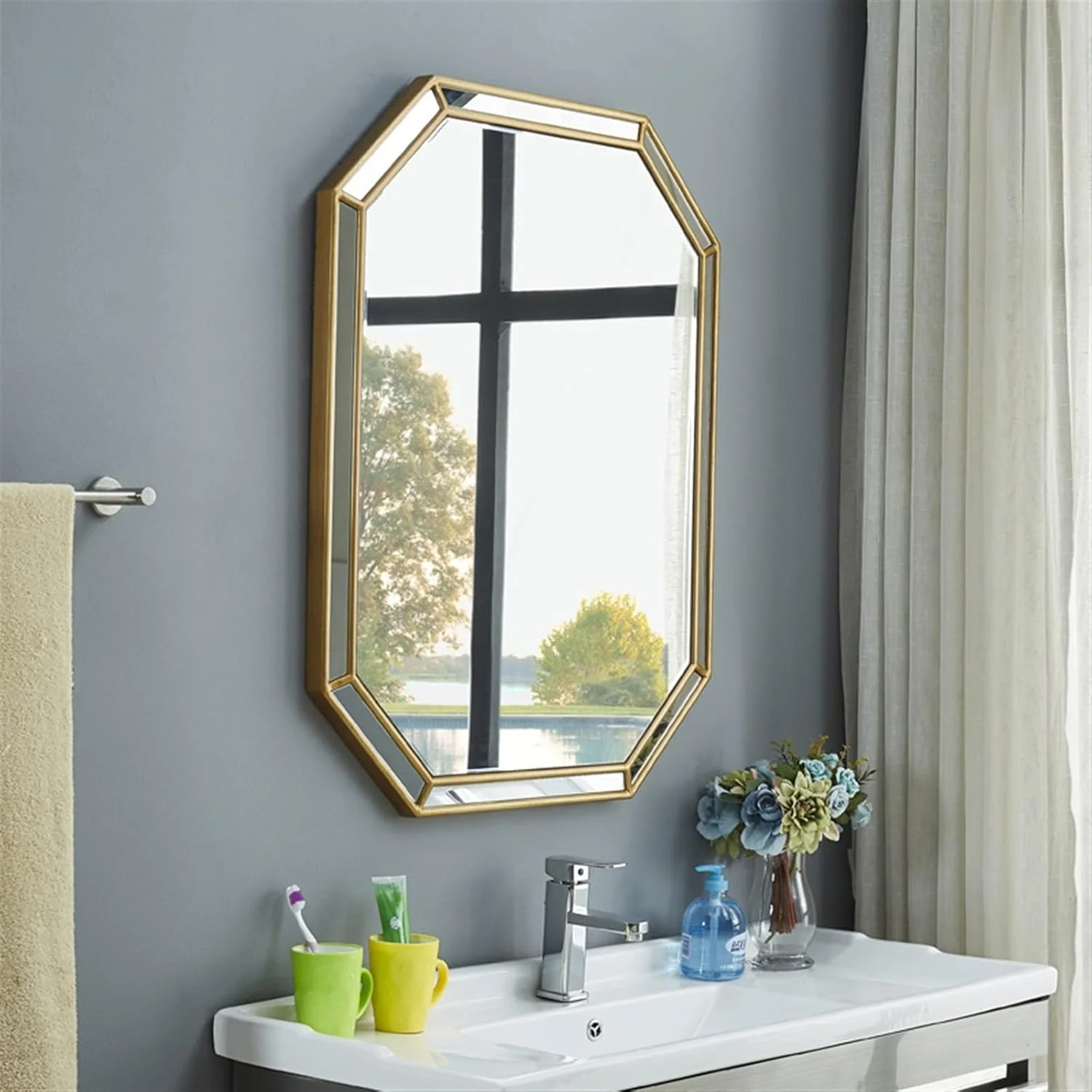 آینه روشویی حمام، آینه ضد بخار توالت، آینه آویز، آینه حمام، آینه توالت دیواری