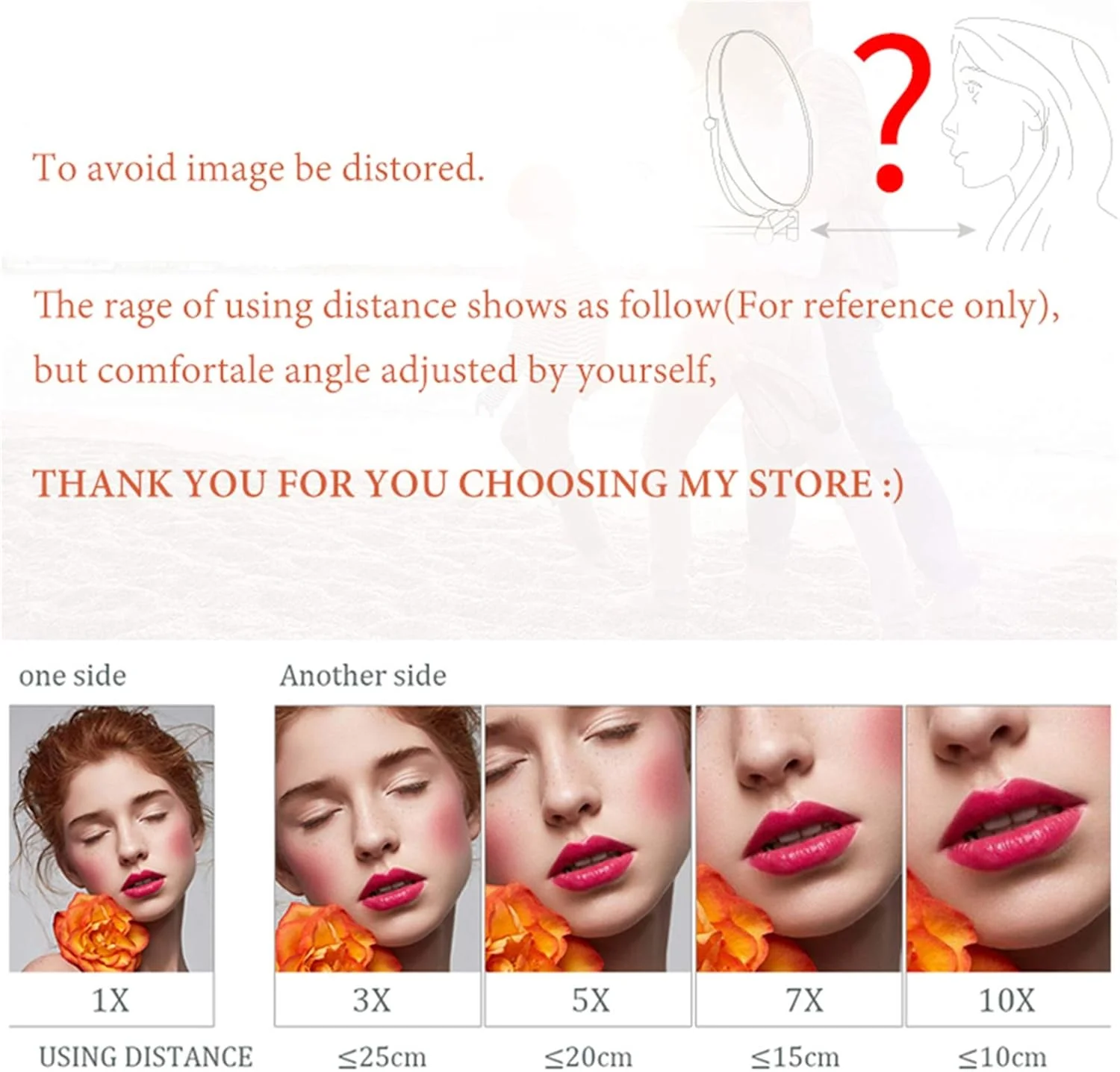 آینه آرایشی دیواری آراست، آینه دو طرفه رومیزی با روکش کروم 8 اینچی با بزرگنمایی، آینه های آرایشی چرخشی قابل گسترش حمام، 5X LEOWE آینه آرایشی دیواری آراست، آینه دو طرفه رومیزی با روکش کروم 8 اینچی با بزرگنمایی، آینه های آرایشی چرخشی قابل گسترش حمام، 5X LEOWE