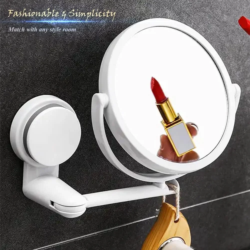 آینه آرایشی دیواری Azonee، آینه آرایشی دو طرفه 5.9 اینچی با بزرگنمایی 1X و 3X، آینه حمام چرخشی و قابل افزایش آینه آرایشی دیواری Azonee، آینه آرایشی دو طرفه 5.9 اینچی با بزرگنمایی 1X و 3X، آینه حمام چرخشی و قابل افزایش