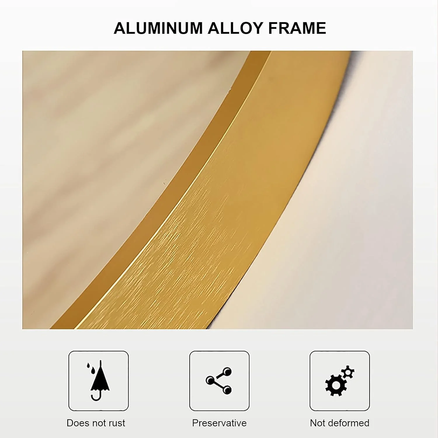 آینه گرد ?LED با نور پس زمینه برای حمام، با قابلیت تنظیم نور در 3 دمای رنگی، آینه هوشمند LED، آینه آرایشی دیواری با قاب آلیاژ آلومینیوم (قاب سفید 50X50CM) آینه گرد ?LED با نور پس زمینه برای حمام، با قابلیت تنظیم نور در 3 دمای رنگی، آینه هوشمند LED، آینه آرایشی دیواری با قاب آلیاژ آلومینیوم (قاب سفید 50X50CM)