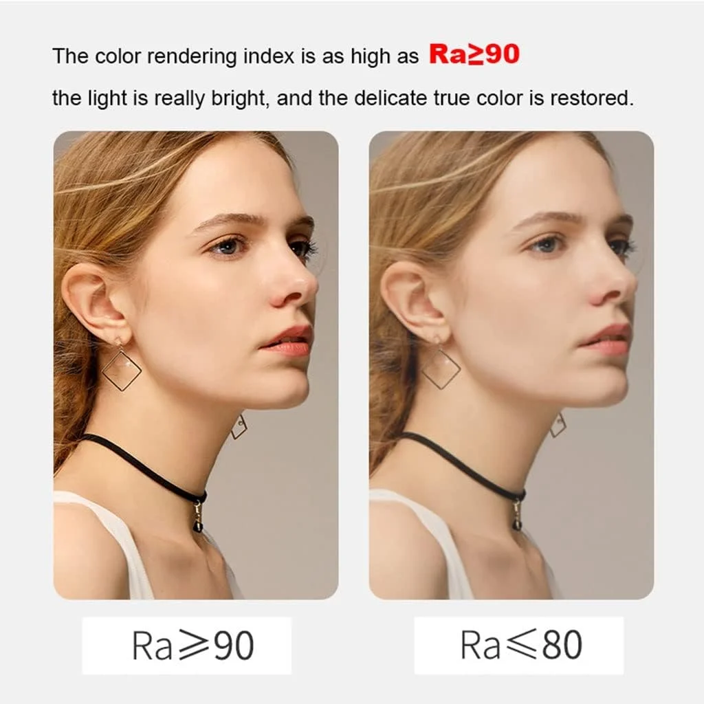 آینه روشویی گرد هوشمند با نور پس زمینه، آینه حمام LED با چراغ، ضد بخار، آینه نقره ای بدون مس HD 5 میلی متری (رنگ: نور گرم، اندازه: آینه حمام 80 سانتی متر)