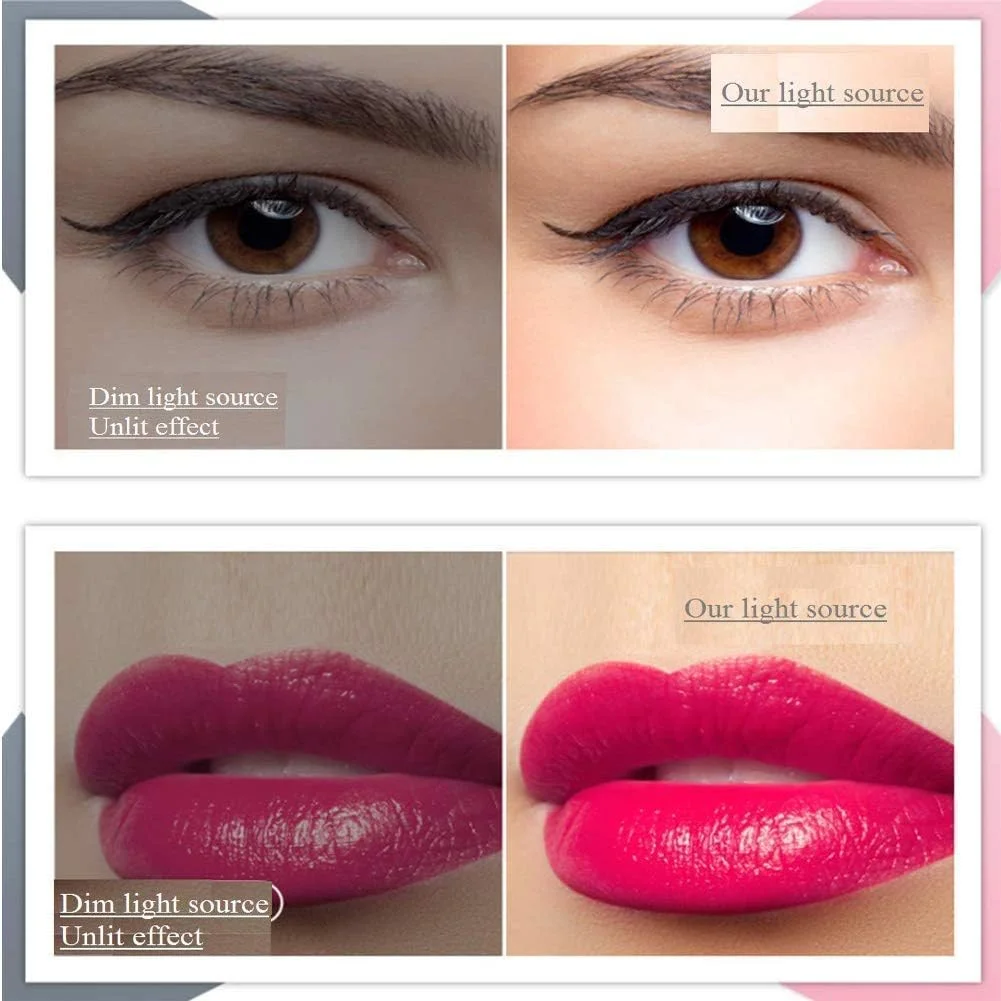 آینه حمام برای روشویی هتل، قابل تنظیم و تاشو، مربع 8 اینچی، بزرگنمایی 3 برابر، روکش کروم