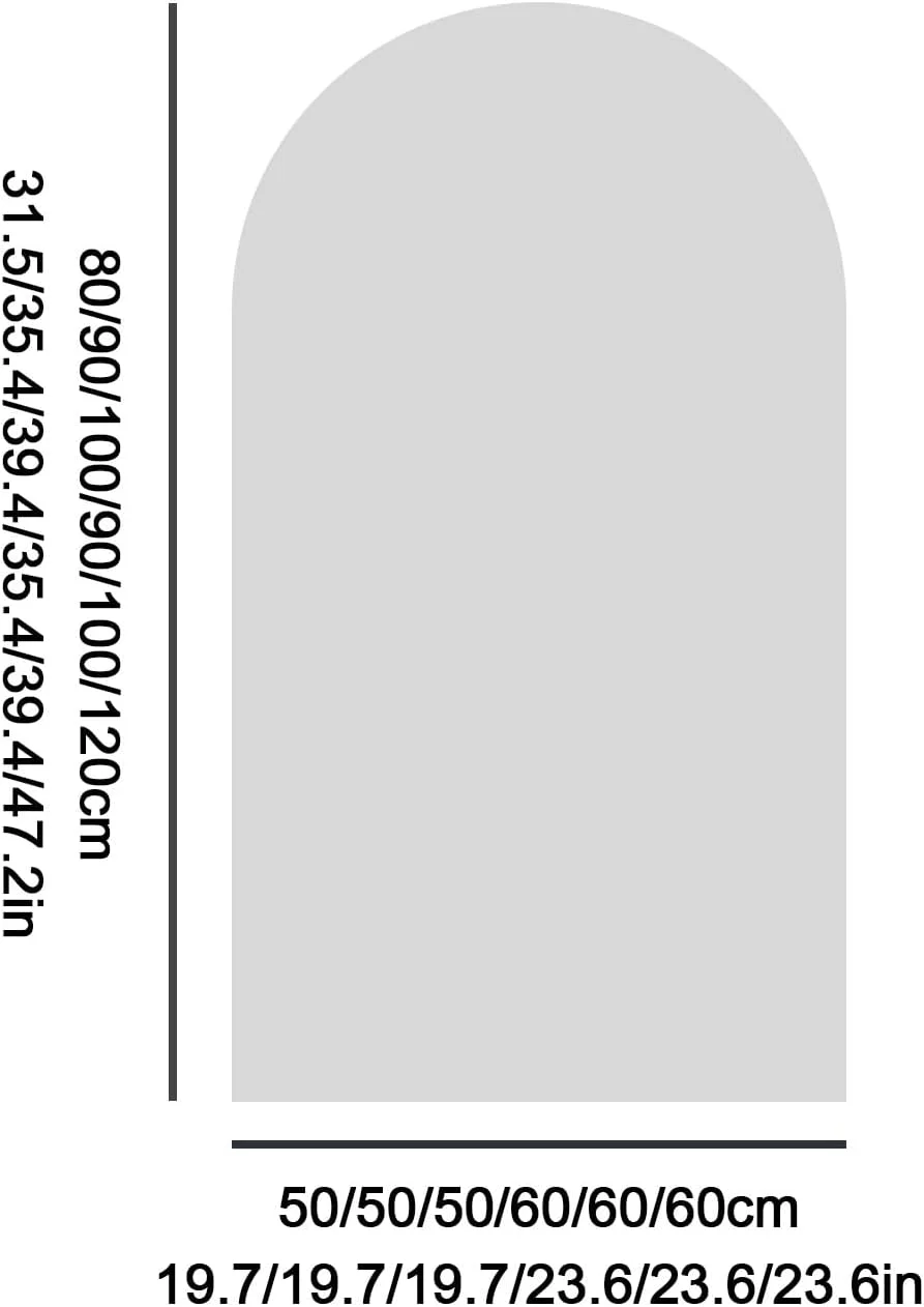 آینه قوسی حمام با چراغ، آینه هوشمند حمام LED با صفحه لمسی، نور سه رنگ قابل تنظیم، عملکرد ضد بخار لمسی، مناسب برای حمام، اتاق پرو (50*80 سانتی متر)