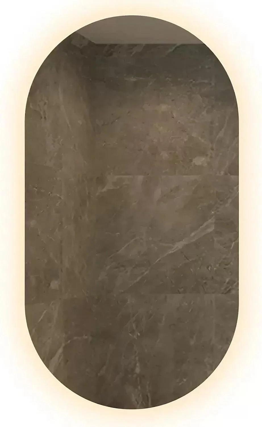 آینه حمام ال ای دی 400x800 میلی متر، آینه روشویی با ضد بخار، آینه آرایشی دیواری روشن با 3 رنگ قابل تنظیم