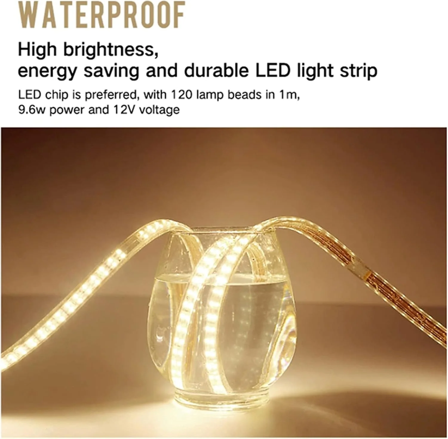 آینه ال ای دی حمام، آینه روشویی دیواری ضد بخار با دکمه لمسی هوشمند، نور سفید/نور گرم، ایده آل برای طراحی مدرن در حمام و اتاق خواب، 50 سانتی متر / 60 سانتی متر / 7