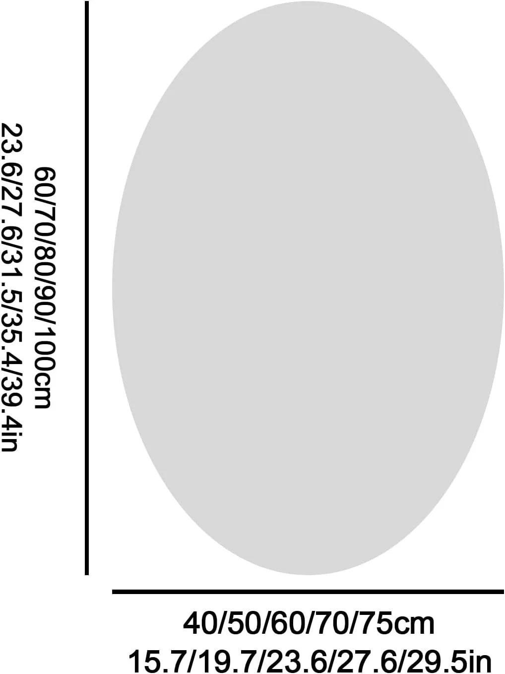 آینه حمام LED بیضی شکل، آینه ضد بخار هوشمند حمام، کلید لمسی، آینه روشویی دیواری با نور سه رنگ قابل تنظیم برای حمام، اتاق خواب، هتل (نور سفید، 50*70 سانتی متر) آینه حمام LED بیضی شکل، آینه ضد بخار هوشمند حمام، کلید لمسی، آینه روشویی دیواری با نور سه رنگ قابل تنظیم برای حمام، اتاق خواب، هتل (نور سفید، 50*70 سانتی متر)