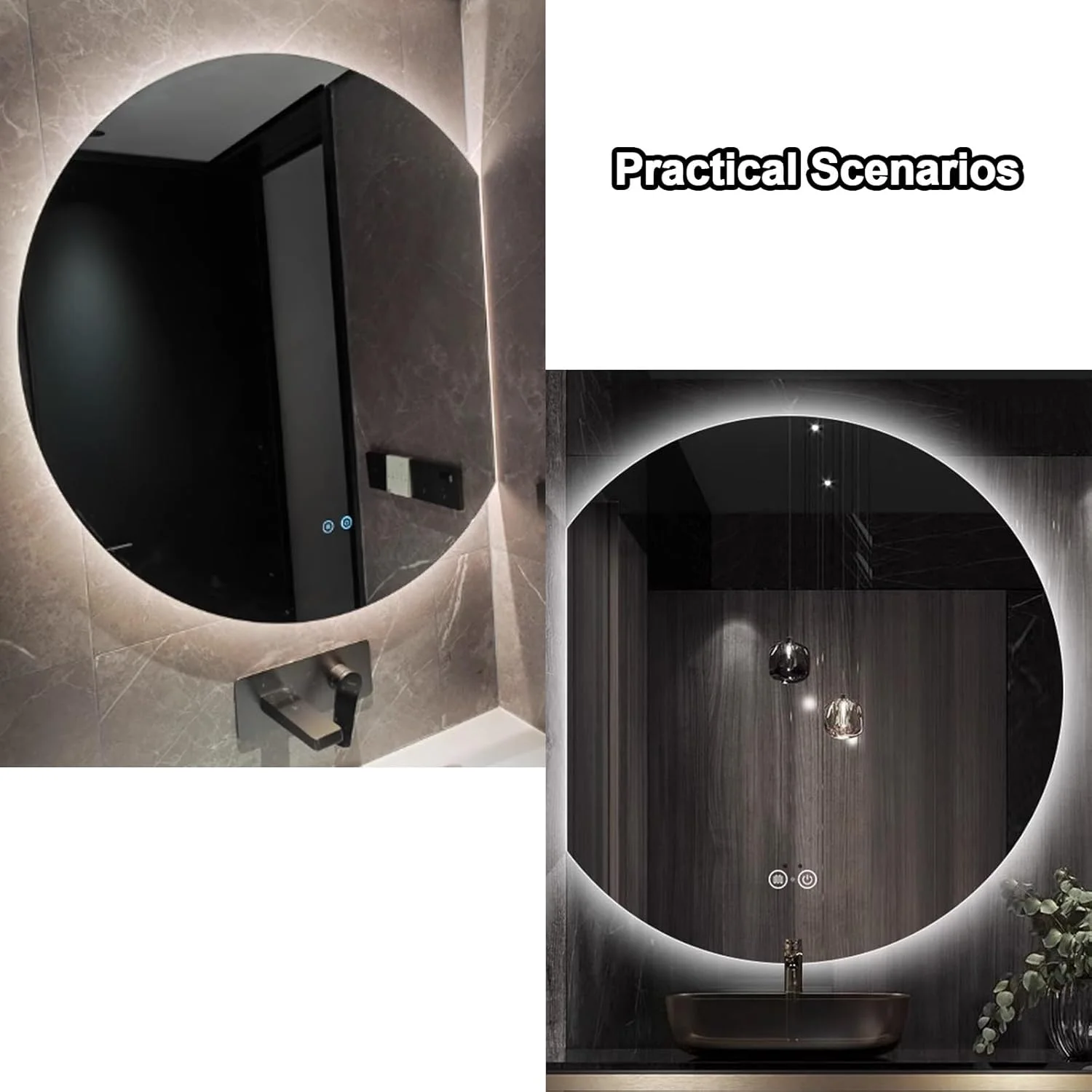 آینه روشویی دیواری با چراغ های ال ای دی، آینه حمام، ضد بخار هوشمند، کلید لمسی، آینه دیواری با قابلیت تنظیم نور، آینه تزئینی برای ورودی اتاق نشیمن (راست، 70 سانتی متر) آینه روشویی دیواری با چراغ های ال ای دی، آینه حمام، ضد بخار هوشمند، کلید لمسی، آینه دیواری با قابلیت تنظیم نور، آینه تزئینی برای ورودی اتاق نشیمن (راست، 70 سانتی متر)