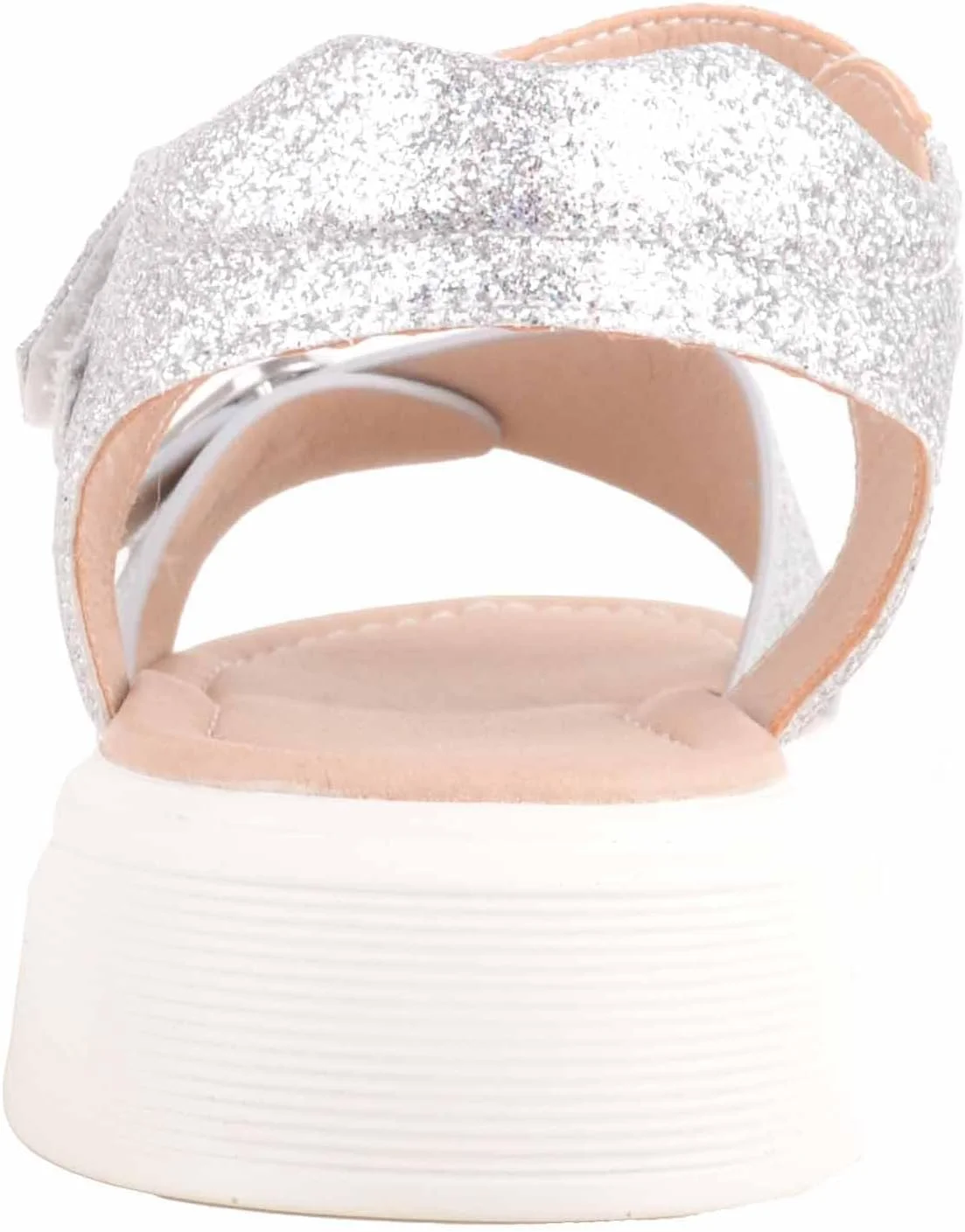 صندل تابستانی سبک وزن اکلیلی دخترانه ABSOLUTE FOOTWEAR، نقره ای، سایز 30