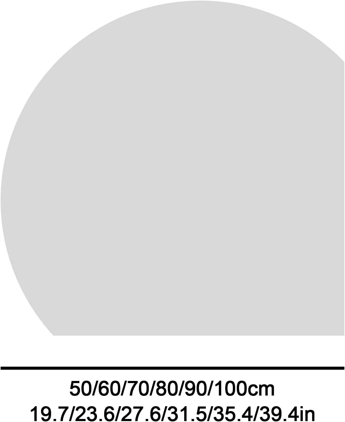 آینه حمام LED نیمه ماه، آینه هوشمند ضد بخار 60 سانتی متری با کلید لمسی، آینه آرایشی ضد انفجار، آینه آرایشی هوشمند برای حمام، اتاق خواب (نور سه رنگ، 70 سانتی متر)