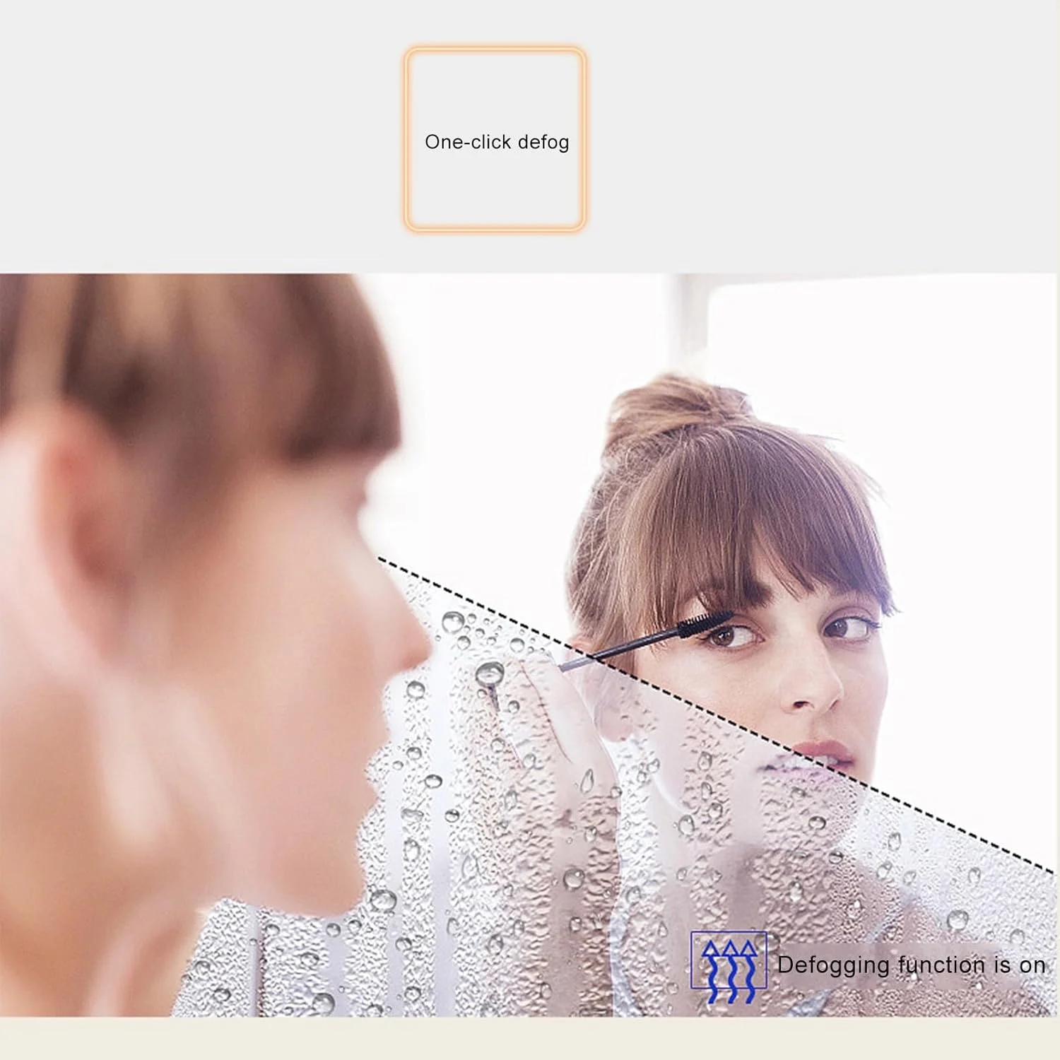 آینه های حمام، آینه دیواری با نورهای کم نور 3 رنگ و ضد بخار، شیک ترین آینه روشویی نورانی، برای اتاق نشیمن، اتاق خواب، ورودی (اندازه: 110x70CM) آینه های حمام، آینه دیواری با نورهای کم نور 3 رنگ و ضد بخار، شیک ترین آینه روشویی نورانی، برای اتاق نشیمن، اتاق خواب، ورودی (اندازه: 110x70CM)