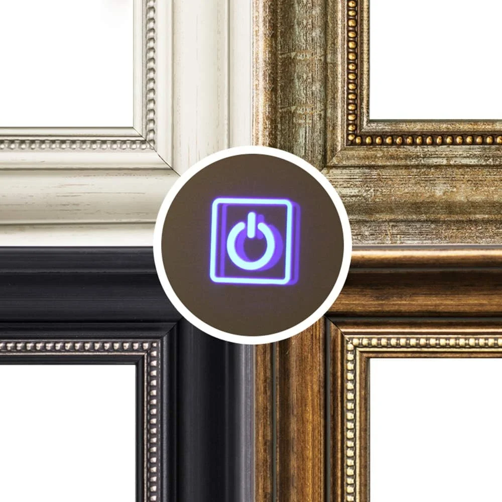 آینه حمام ال ای دی قاب دار / آینه دیواری روشویی نورپردازی شده / 60x80 سانتی متر / آینه روشویی طرح قدیمی | دکمه لمسی + پد ضد بخار + ضد انفجار HD | آینه تزئینی مستطیلی (افقی/عمودی) آینه حمام ال ای دی قاب دار / آینه دیواری روشویی نورپردازی شده / 60x80 سانتی متر / آینه روشویی طرح قدیمی | دکمه لمسی + پد ضد بخار + ضد انفجار HD | آینه تزئینی مستطیلی (افقی/عمودی)