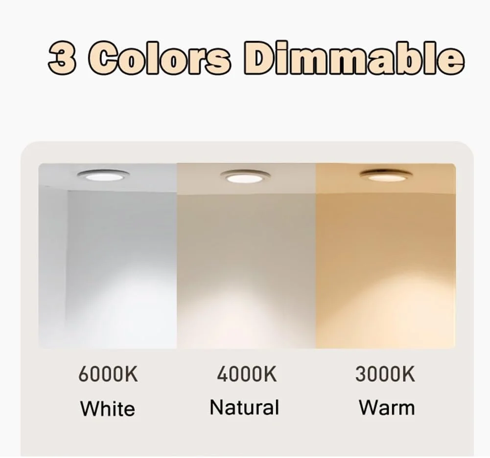 آینه حمام ال ای دی 60 در 72 سانتی متر، آینه روشویی بدون قاب با ضد بخار، آینه آرایش دیواری با قابلیت تنظیم نور در 3 رنگ، 3000-6000K