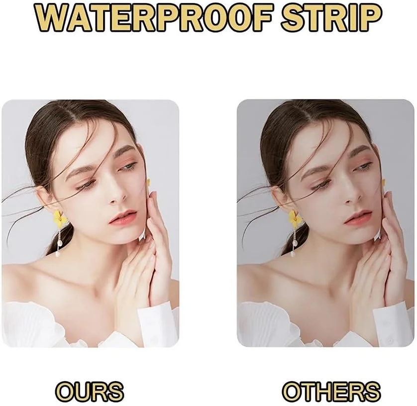 آینه حمام ال ای دی بیضی شکل 400 در 700 میلی متر با ضد بخار، آینه روشویی دیواری با قابلیت تنظیم نور در 3 رنگ، آینه آرایش با حسگر لمسی