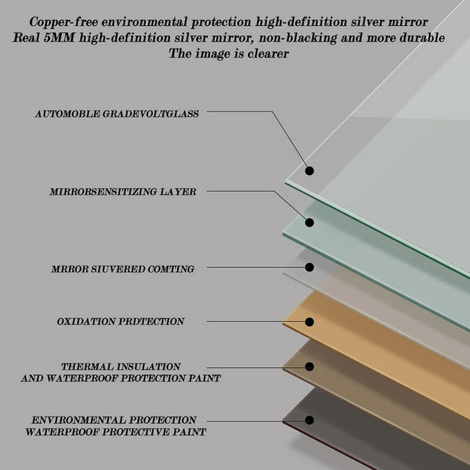 آینه حمام LED، آینه آرایش دیواری با کلید لمسی، نور سفید/نور گرم، 50 سانتی متر / 60 سانتی متر / 70 سانتی متر / 80 سانتی متر، آینه گرد برای حمام