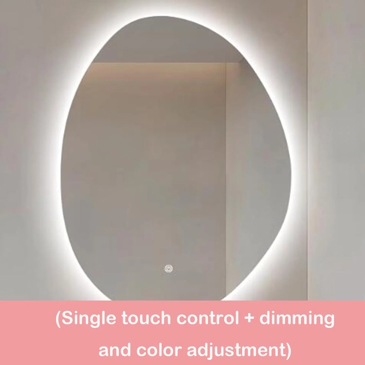 آینه حمام ال ای دی با نور، آینه های نقره ای حمام برای روشویی ضد بخار، آینه روشویی با چراغ، آینه ال ای دی برای حمام، آینه روشن، آینه های دیواری، مدرن د