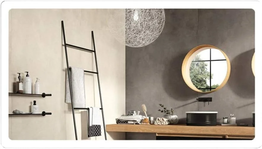 آینه حمام LED مستطیلی دیواری با نور پس زمینه و کلید لمسی، نور گرم - 90x60 سانتی متر