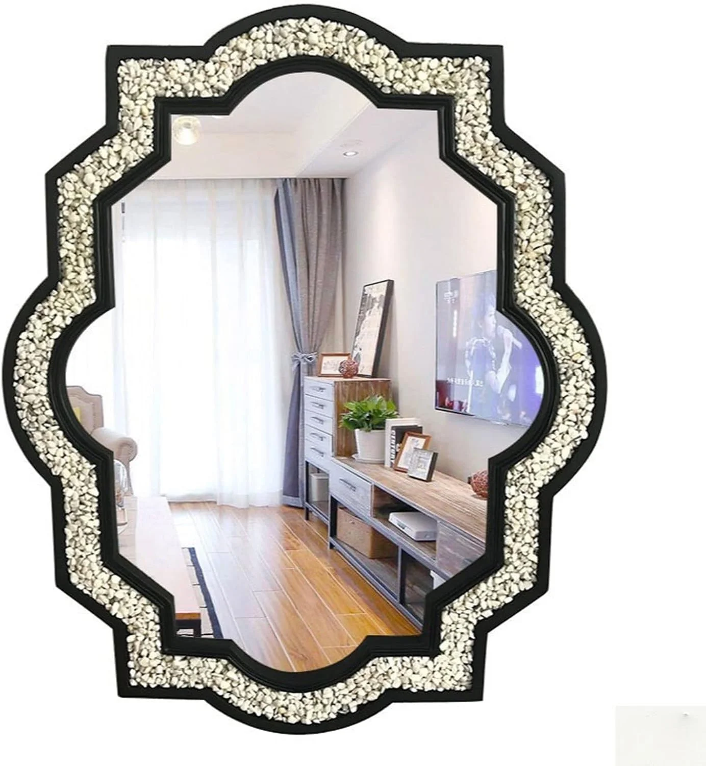 آینه حمام RXEZI، آینه سنگی حمام، آینه تزئینی دیواری توالت، آینه آرایشی راهرو، آینه توالت روشویی (Hortel)