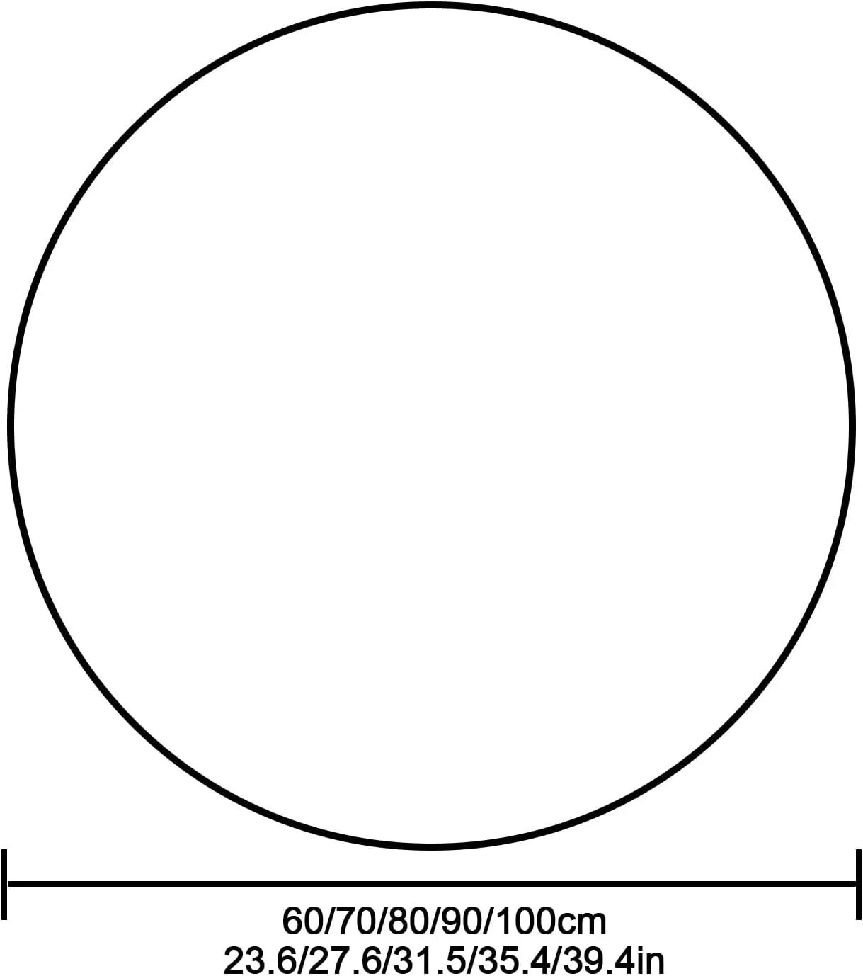 آینه گرد، آینه آرایشی، دکور دیوار آینه، آینه آرایشی اتاق خواب، آینه حمام مشکی، آینه دیواری، لمسی هوشمند حمام، ضد بخار، آینه نور سه رنگ، آینه گرد (100 سانتی متر)