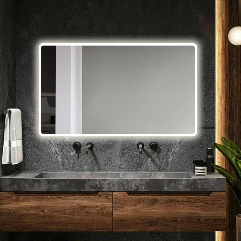 آینه برن اشتاین با نور ال ای دی و حسگر، 120x70 سانتی متر