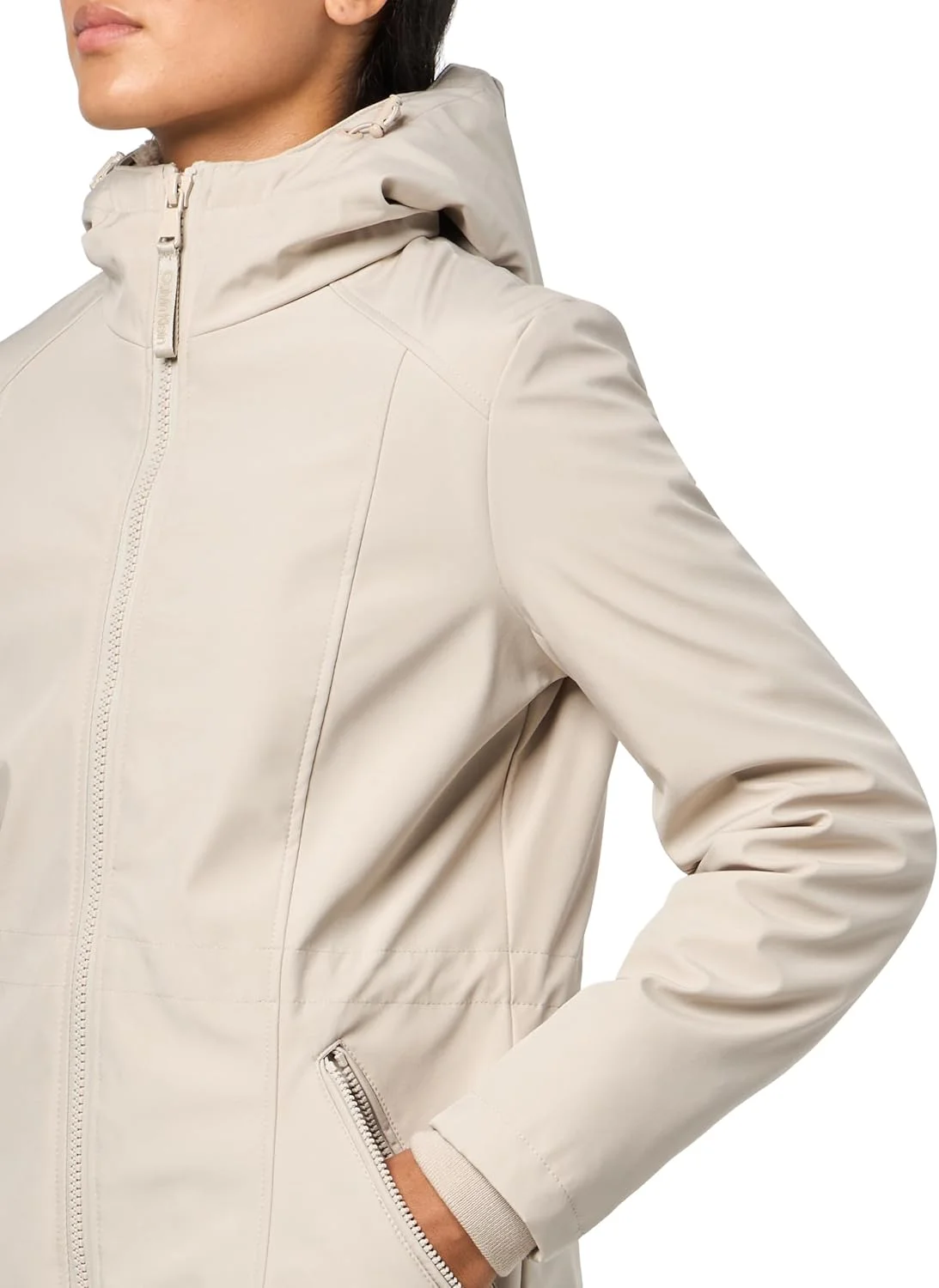 کت پفی آستین بلند زنانه کلوین کلاین با کلاه و زیپ کت پفی آستین بلند زنانه کلوین کلاین با کلاه و زیپ